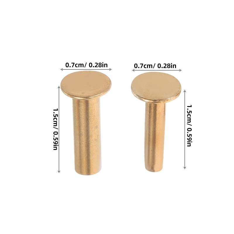 SHINEOFI 4 Pairs Cutlery Rivets, Stainless Steel Handle Rivets, Kitchen