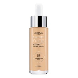 Base de Maquillaje liquida, Sérum rellenador con color y 1% de ácido hialurónico True Match de L'Oréal Paris