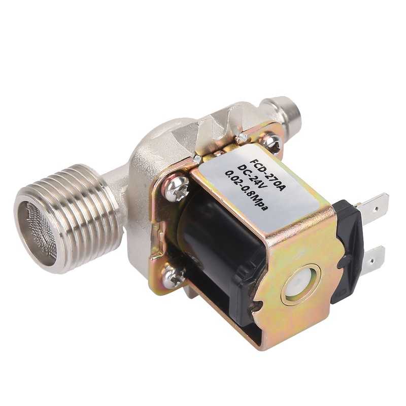 1/2" Copper Electric Solenoid Valve NC Normally Closed Water Inlet