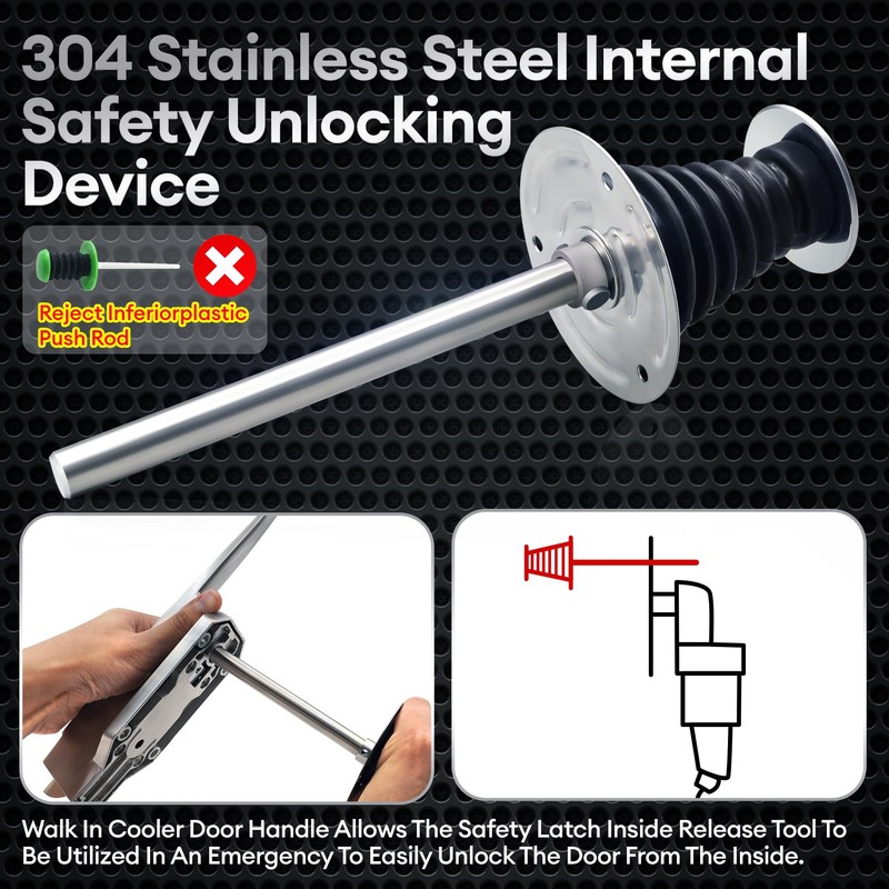 Darella Walk in Cooler Latch Handle, 304 Stainless Steel Freezer