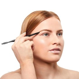 매들럽 듀오 프로페셔널 정밀 브러시 정의기 셰이퍼 스풀리 파우더 위한 앵글 로우 라이너 메이크업을 필러 Madelub Duo Professional Precision Brush Definer Shaper Spoolie Angle Low Liner Makeup Filler for Powder [DualTip Angled Brush and Spoolie]