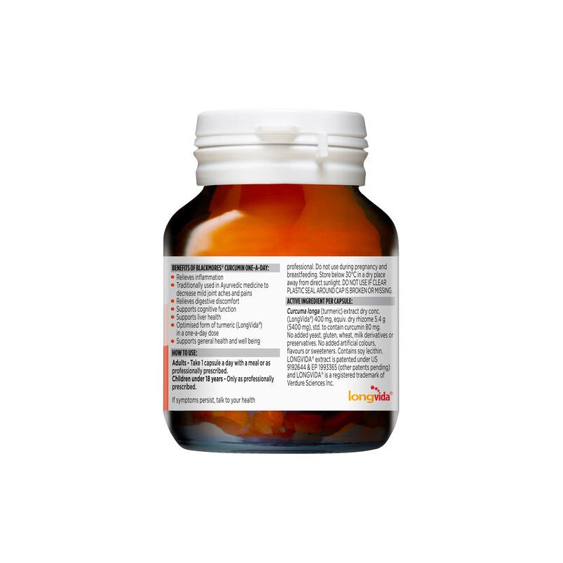 Blackmores Curcumin One-a-Day 30 Capsules