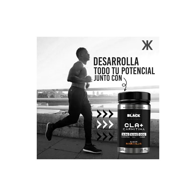 Black Supplements Cla Carnitina 1kg 100servs