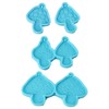 YYlingx 4 Pieces Mushrooms Resin Moulds, Keychain Molds Epoxy Molds