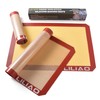 LILIAO Silicone Baking Mat, 3-Pack Non-Stick Reusable Baking Mat, Oven