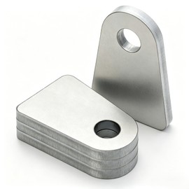 4-Pack Heavy-Duty Weld-On Shock Tabs,Universal Mounting Brackets with 1/2" Center Hole,2-1/2"H × 1-3/4"W,1/4" Thick for Automotive & Machinery Applications