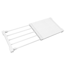 Expandable Wardrobe Shelves, 24 cm Wide Adjustable Extendable Cabinet Shelf, Nail-Free Telescopic Shelf Divider for Wardrobe, Cabinet, Kitchen, Bathroom, Bookcase, Length 38-55 cm