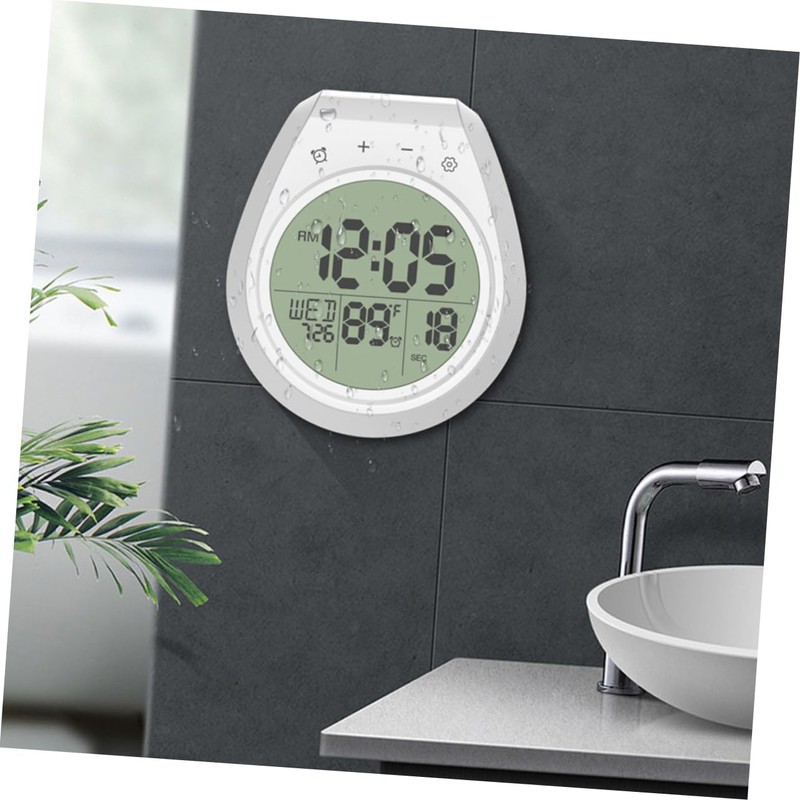 CORHAD Wall Clock for Bathroom Non-Ticking Accurate Timekeeping for Kitchen