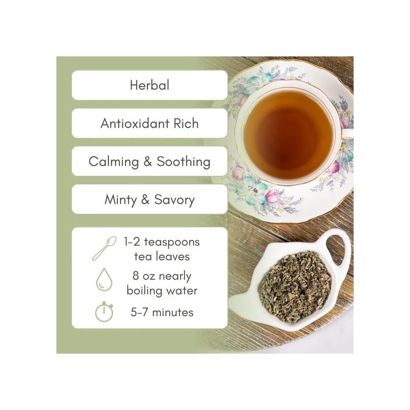 Organic Sage Loose Leaf Tea - 1oz Bag (Approx. 15