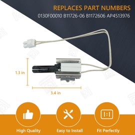 316489403 Gas Range Oven Igniter Replacement by Gattaidar Compatible with Kenmore Frigidaire Gas Replaces AP4433236 1513415 7316489403 AH2364063 Meet OEM Standards