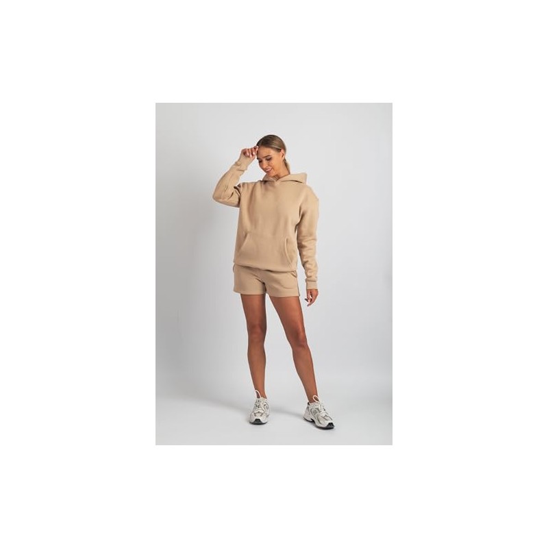 Carlheim Harper Lounge Women's Sweat Shorts, tan, XL