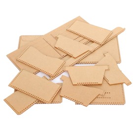 Okuyonic Leather Acrylic Template, Clear Acrylic Wallet Template Acrylic Wallet Pattern Leather Stencils Patterns Hand‑Made Purse DIY Making Tool