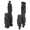 1 Pair Solar Branch Connector Panel Parallel Connection Cable Splitter