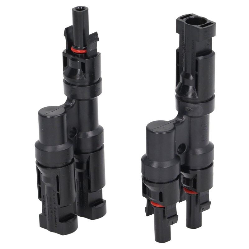 1 Pair Solar Branch Connector Panel Parallel Connection Cable Splitter