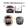 Fiat 14188A 3D Sticker Dolbò Logo Black 90 x 81