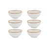 Casa Alegre Rustic Blend White Bowl 12 Cm/ 4", Set
