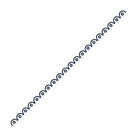 Mini Oriental Loop Border: Tattered Lace Metal Die for Paper Card Craft