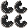 Vearter Diamond Oscillating Saw Blades 4PCS, 3-1/2'' Universal Multitool Blades