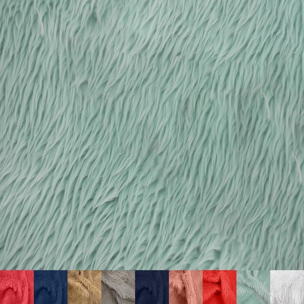 Texco Inc Luxury Shag Faux Fur-Fabric by The Yard-Soft, Shaggy