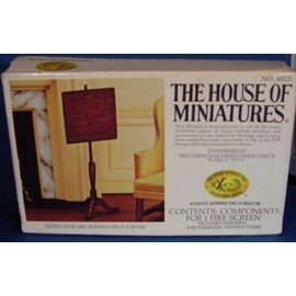 The House of Miniatures- Queen Anne Fire Screen- Circa 1725-1760