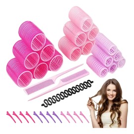 Juego De 33 Ruleros Para Cabello,moldeado Sin Dao                                                                                                     