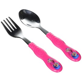 Zak Designs SASB-3180-B Nick Jr. Fork and Spoon Set, Shimmer & Shine, 2-piece set