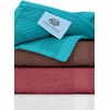White Classic Luxury Washcloths for Bathroom-Hotel-Spa-Kitchen-Set - Circlet Egyptian Cotton