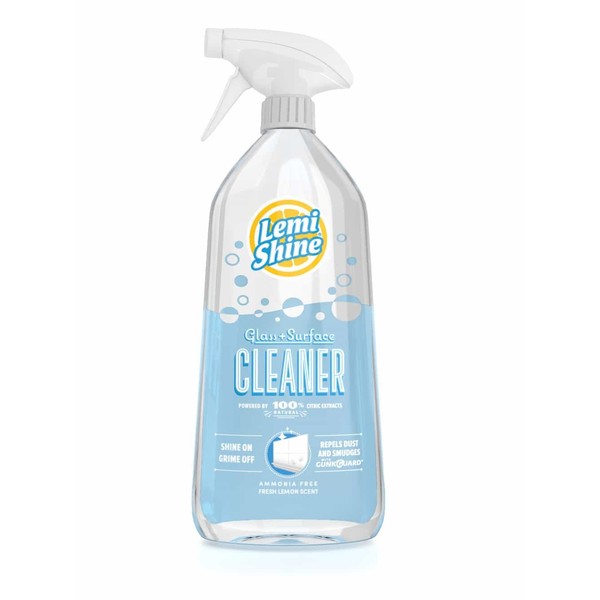 Lemi Shine, Glass & Surface Cleaner, 100% Natural Citric Extracts, 28 fl oz (2 PACK)