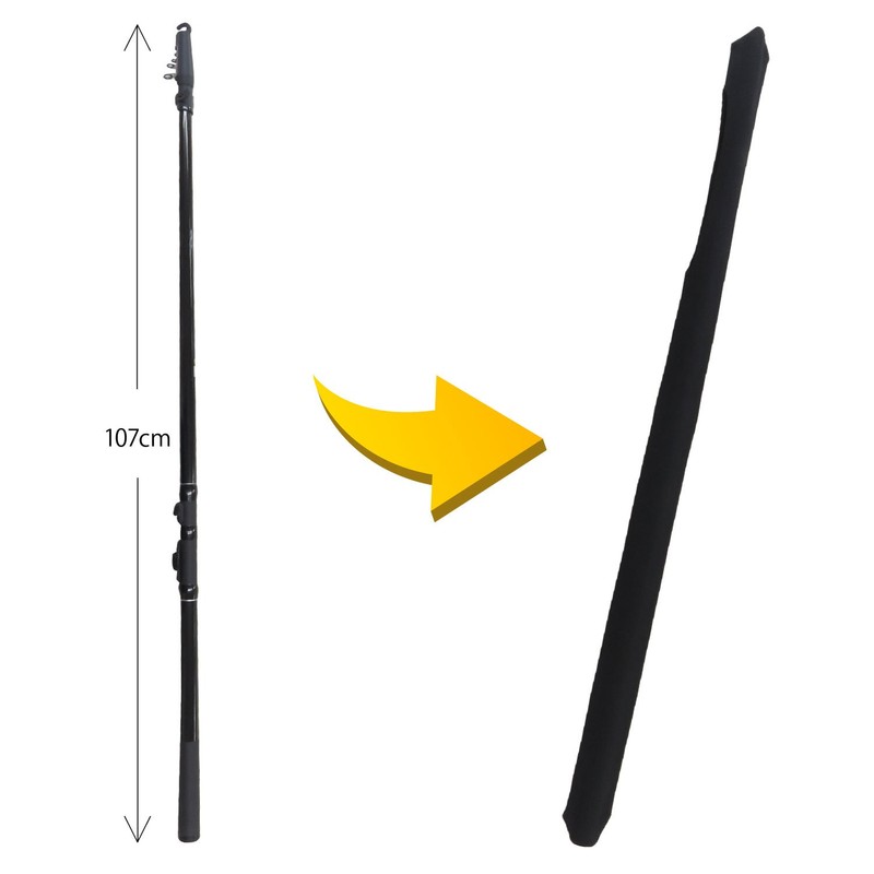 Taka Industrial Rod Case Knit Rod Cover G-0017 M Black