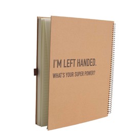 Urby Left Handed Notebooks College Ruled, 240 Pages 1 Subject, Hard Cover, Size 11" X 9", Ideal Gifts For Left Handed People. (Premium Paper 1 Pack)