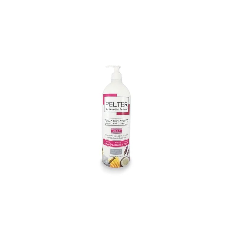 Crema Pelter Hidratante Corporal y Facial con Aceite de Almendras,