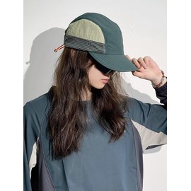 WANYING Gorpcore Unisex Baseball Cap, Hiking Cap, Running Cap, Lightweight, Quick-Drying, for Outdoor Jogging, Skateboarding, for Head Circumference 56-60 cm, Dark Green, dark green, 56/60 cm