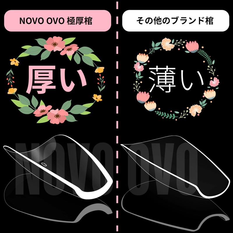 NOVO OVO Medium Coffin Nail Tips Extra Thick Press on