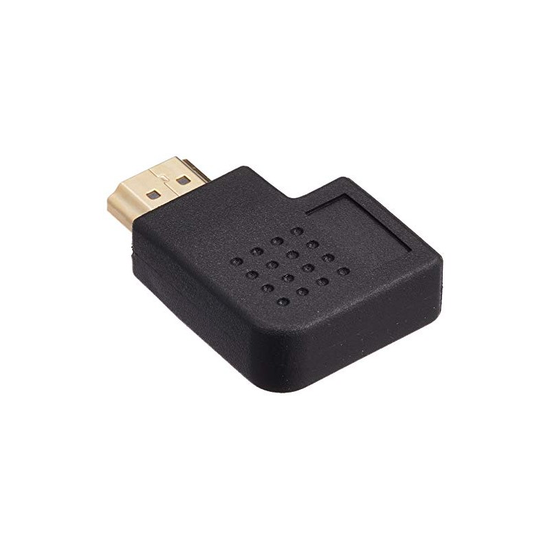 Elecom AD-HDAAB04BK HDMI Extension Connector, L-Shaped [Left Angle] HDMI (Female)