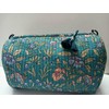 Floral Quilted Cosmetic Bag | Makeup Organizer Pouch with Zipper