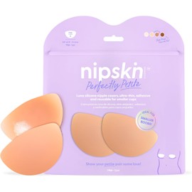 NIPSKIN - Cubre Pezones Pequeños Perfectly Petite de Silicona Grado Médico - Adhesivos, Invisibles y Reutilizables - Pezoneras Media Luna en Distintos Tonos de Piel, Talla Chica