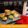 Silicone Cupcake Baking Cups 24 Pack Upgraded Reusable Muffin Liners