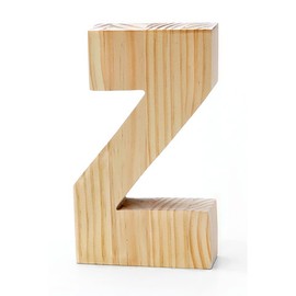 Darice 9190-Z Solid Wood Letter, Capital Z, 5"