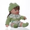 Oricageiry 12 Inch Baby Doll with Purple Plaid Outfit and