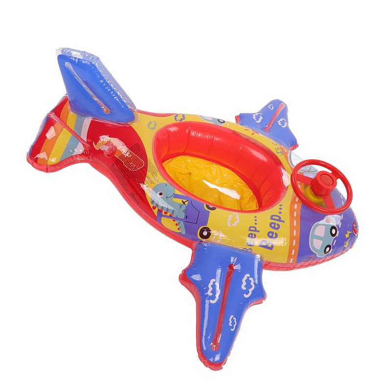 Airship Inflatable Pool Float Multifunctional Floating Swimming Raft with Steering
