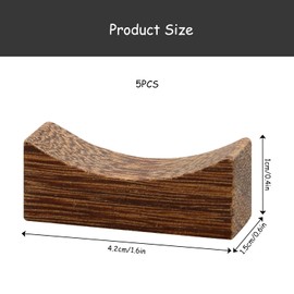 Rumyve 5pcs Wooden Chopstick Holders,Natural Pillow Shape Spoon Fork KnifeRest Stands,Tableware Rack Set for Utensil Cutlery Home Restaurant Kitchen Table Accessory Decrations