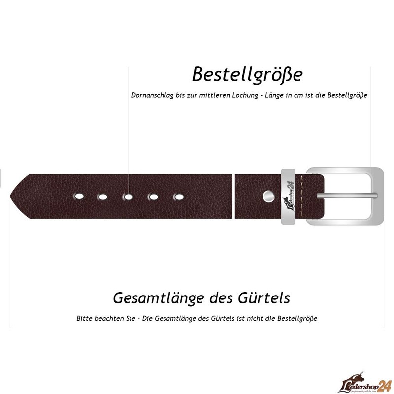 Ledershop24 Gift Set – Leather Belt Men & Women Belt