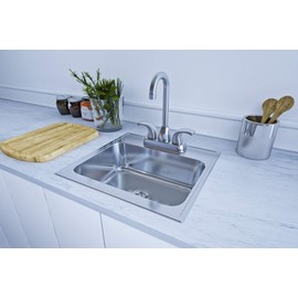 ZUHNE Bar and RV Sink with Drain Strainer (15 by 15 Drop-In)