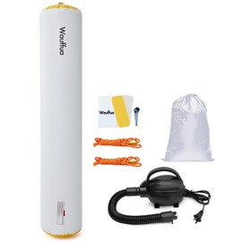 Wauffua Boat Fenders for Docking with Electric Air Pump, Full Protection Boat Bumpers for Docking with 2 Ropes, Inflatable Boat Bumpers Fenders