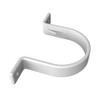 5 x White Round 68mm Flush Downpipe Brackets, Freeflow Low