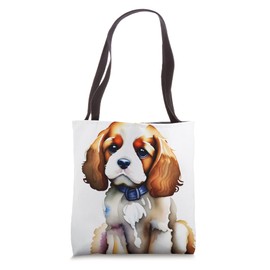 Cocker Spaniel Puppy Looks Like Watercolor Art Tote Bag