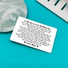 Xiahuyu Son Wedding Gifts from Mom Engraved Wallet Insert Card