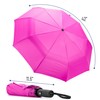 Mr. Pen- Windproof Travel Umbrella, Pink Blossom, Automatic Umbrellas for