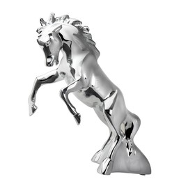 GG Grand General 48120 Chrome Fighting Stallion Hood Ornament