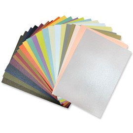 NILLOS A4 Sparkly Paper, 25 Sheets Glitter Cardstock Paper for DIY Projects, Card Making (25 Colors, 250 GSM)